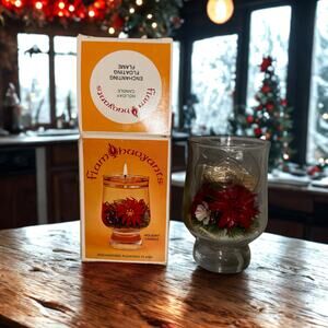 Vintage Flam Buoyants Holiday Floating Candle – 1976 Oil & Water Glass Décor NOS